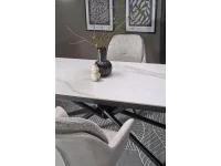 Pikendatav laud VITORINO valge marmor pilt 4