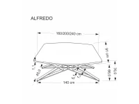 Стол раздвижной ALFREDO pilt 9