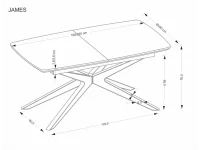Стол раздвижной JAMES pilt 9