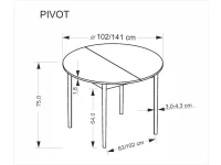 Pikendatav laud PIVOT kašmiir pilt 9