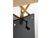 Pikendatav diivanilaud ERIKA tamm artisan - must pilt 4