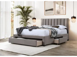 Кровать 160x200 GRACE бежевый вельвет