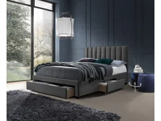 Кровать 140x200 GRACE серый вельвет pilt