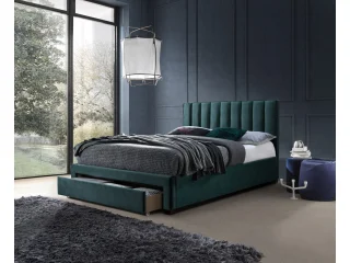 Кровать 140x200 GRACE зеленый вельвет pilt