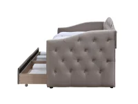 Кровать 90x200 ALOHA бежевый вельвет pilt 5