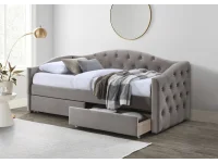 Кровать 90x200 ALOHA бежевый вельвет pilt 2