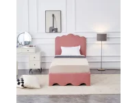 Кровать 90x200 ORSO розовая pilt 3