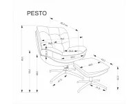 Кресло PESTO серый pilt 10