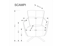 Кресло SCAMPI капучино pilt 9