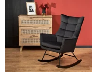 Кресло-качалка BAZALTO чёрный pilt 2