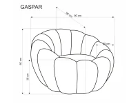 Кресло GASPAR 2 горчичный pilt 8