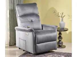 Кресло SEMIR 2 recliner электрический - Серый