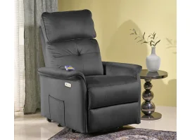 Кресло SEMIR 2 recliner электрический - Черный