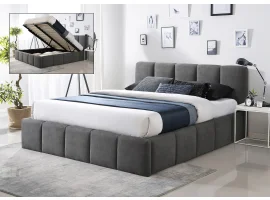 Кровать 180x200 TONE с подъемным механизмом - Темно-серая