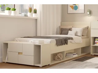 Voodi 90x200 LENS 90 - Kašmiir pilt