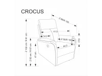 Tugitool CROCUS elektriline recliner - Hall pilt 8