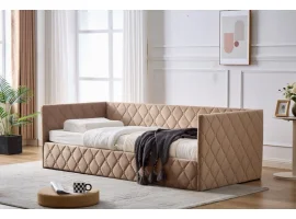 Кровать 90x200 ELIZA с подъемным механизмом - Бежевая