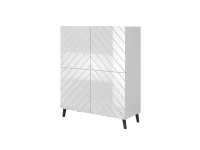 CABINET 100 ABETO mat white/ gloss white pilt 3