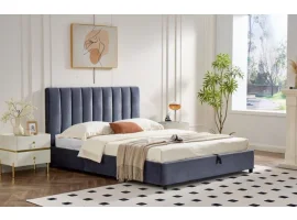 Кровать 160x200 MILANA с подъемным механизмом - Серая