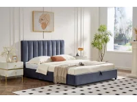 Кровать 160x200 MILANA с подъемным механизмом - Серая pilt 2