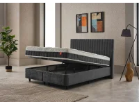 Kontinentaalvoodi 160х200 AMORE tumehall pilt 4