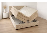 Континентальная кровать 160х200 CONTI - Tilia 03 кремовый pilt 6