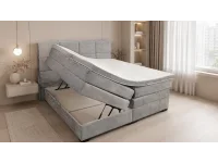 Континентальная кровать 180х200 CONTI - Loris 80 серый pilt 4
