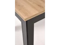 Стол раздвижной GIZMO дуб artisan / черный pilt 6