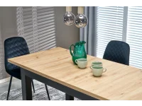 Стол раздвижной GIZMO дуб artisan / черный pilt 7