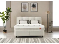 Континентальная кровать 140х200 ZEN светло-бежевая pilt 5