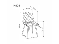 Стул K525 WDF  бежевый / натуральный pilt 3