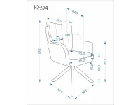Tool K594 beež / naturaalne tamm pilt 4