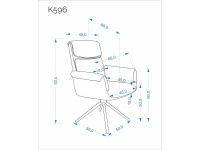 Стул K596 CS бежевый / кашемир pilt 3