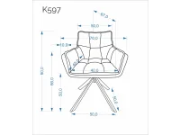 Стул K597 бежевый pilt 3