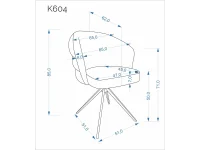 Стул K604 серый pilt 4