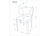 Стул K605 светло-бежевый / орех pilt 4
