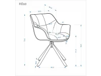 Стул K610 бежевый pilt 3