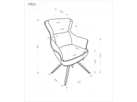 Стул K611 коричневый pilt 3