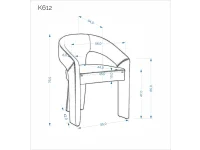 Стул K612 бежевый pilt 3