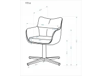 Стул K614 CS бежевый / кашемир pilt 5
