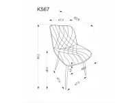 Стул K567 бежевый pilt 8