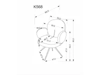 Стул K568 корица pilt 6