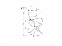 Стул K571 корица pilt 4