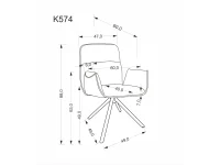 Стул K574 темно-бежевый pilt 14