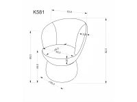 Стул K581 бежевый pilt 5