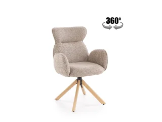 Стул K585 тёмный бежевый / светлый орех pilt