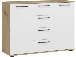 FORMO - KM-2 kummut MODULAARSE KAPISÜSTEEMI jaoks - käsitöö tamm / valge pilt