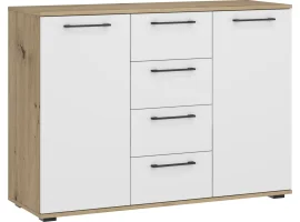  FORMO - KM-2 kummut MODULAARSE KAPISÜSTEEMI jaoks - käsitöö tamm / valge
