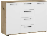 FORMO - KM-2 kummut MODULAARSE KAPISÜSTEEMI jaoks - käsitöö tamm / valge pilt 2