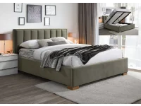 Кровать 140x200 HAZEL оливковая с подъемным механизмом pilt 2